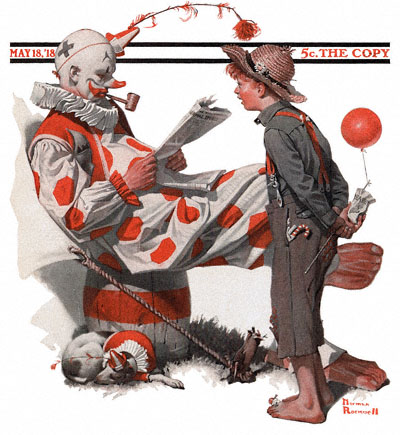 1918-05-18-saturday-evening-post-norman-rockwell-cover-boy-and-clown-no-logo-400-digimarc
